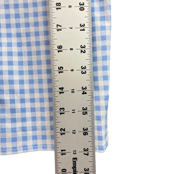 Crown & Ivy Crop Pants Size 10 Checkered Blue and White - Picture 10 of 12